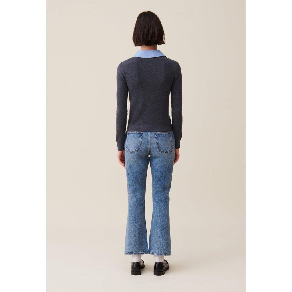 Claudie Pierlot - Pull Laine Col Chemise Amovible
