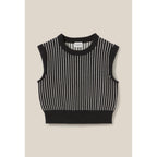 Claudie Pierlot - Pull Rayé Sans Manches Maille