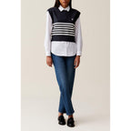 Pull Jean Toto Rayé Sans Manches