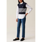 Pull Jean Toto Rayé Sans Manches