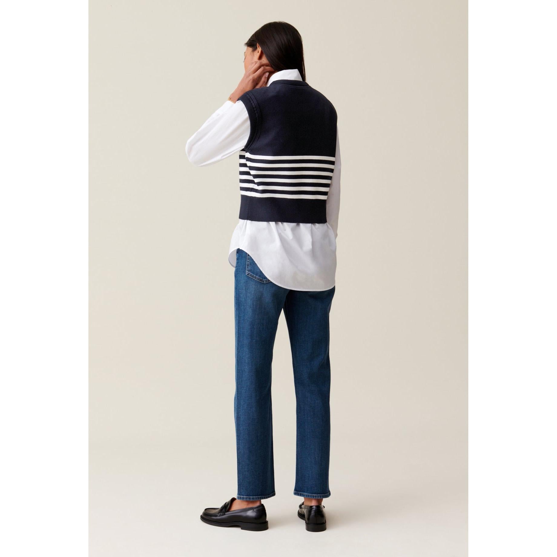 Claudie Pierlot - Pull Jean Toto Rayé Sans Manches