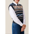 Patterned Striped Sleeveless Jumper