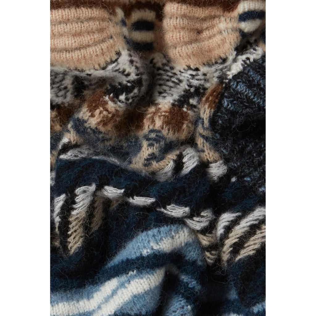 Patterned Striped Sleeveless Jumper