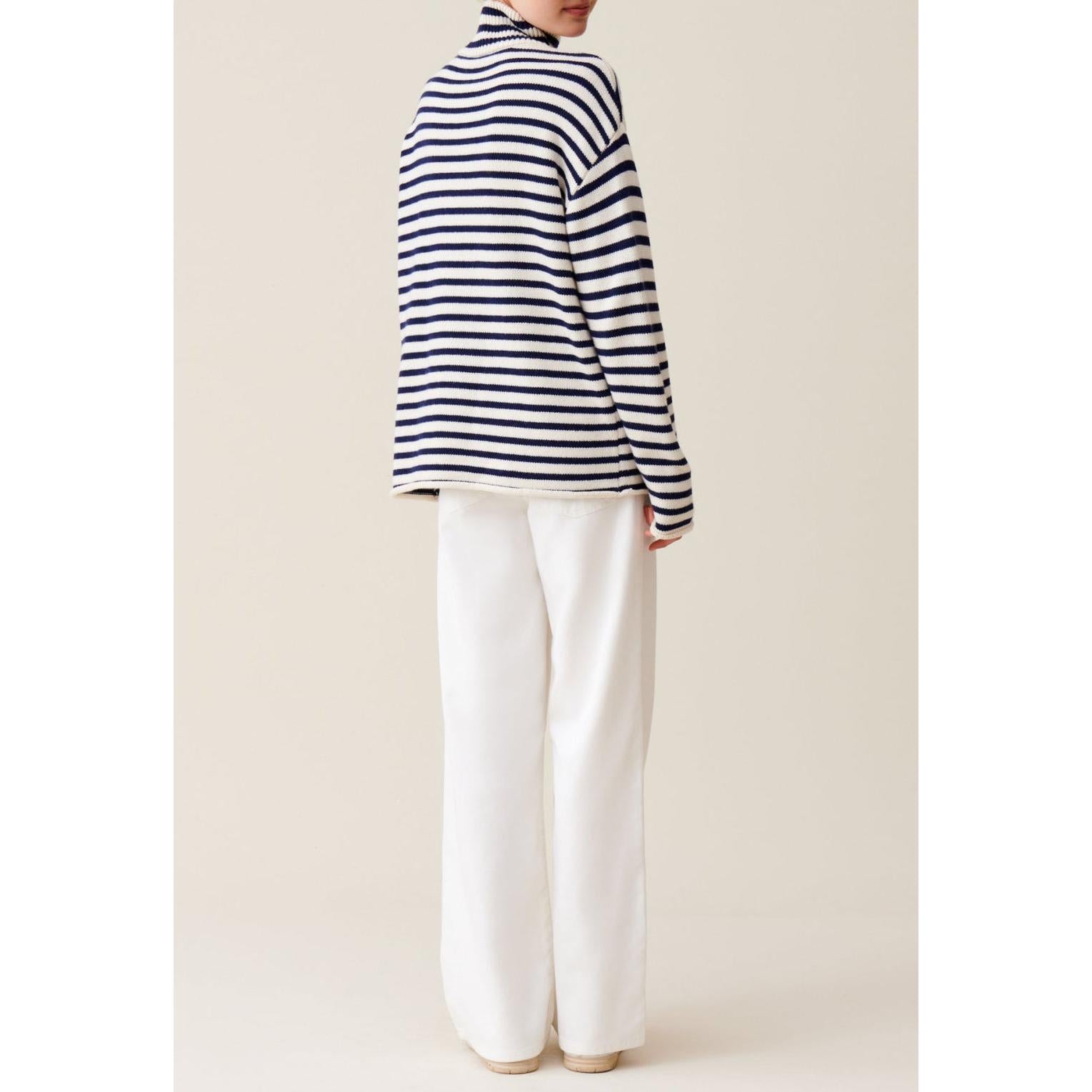 Claudie Pierlot - Pull Marinière Col Montant