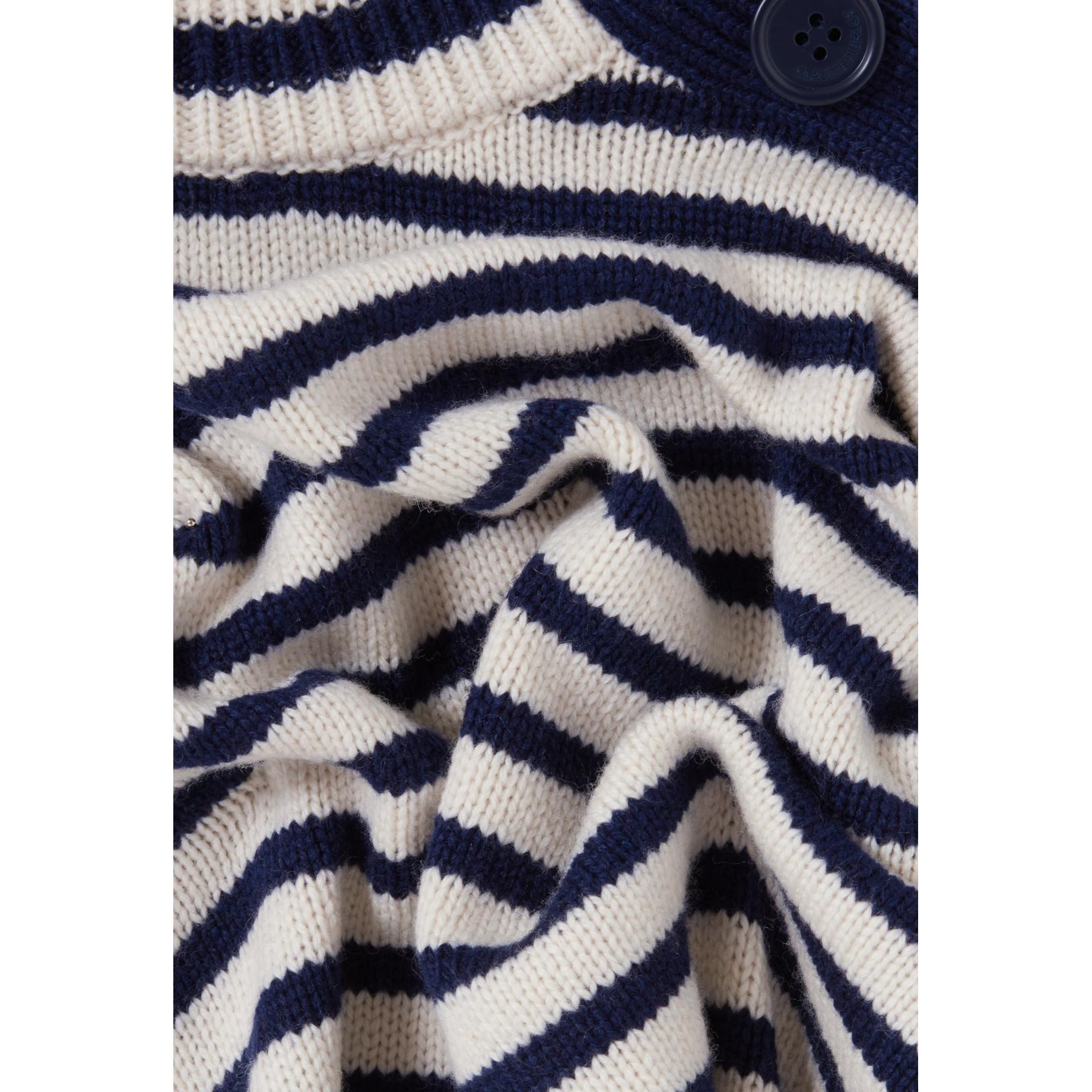 Pull Marinière Col Montant