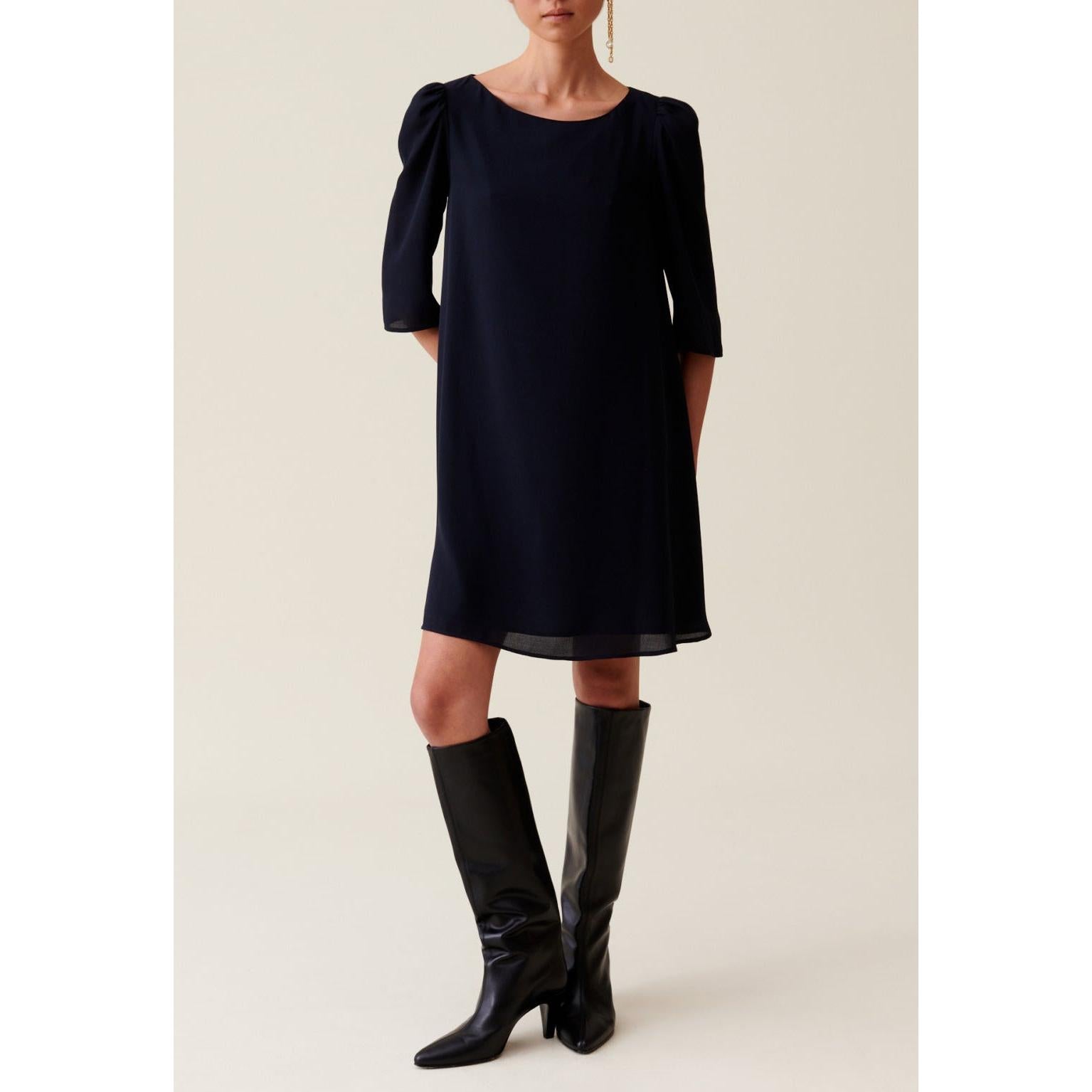 Claudie Pierlot - Robe Courte Rififi Bleu Marine