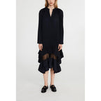 Robe Plissée À Volant
