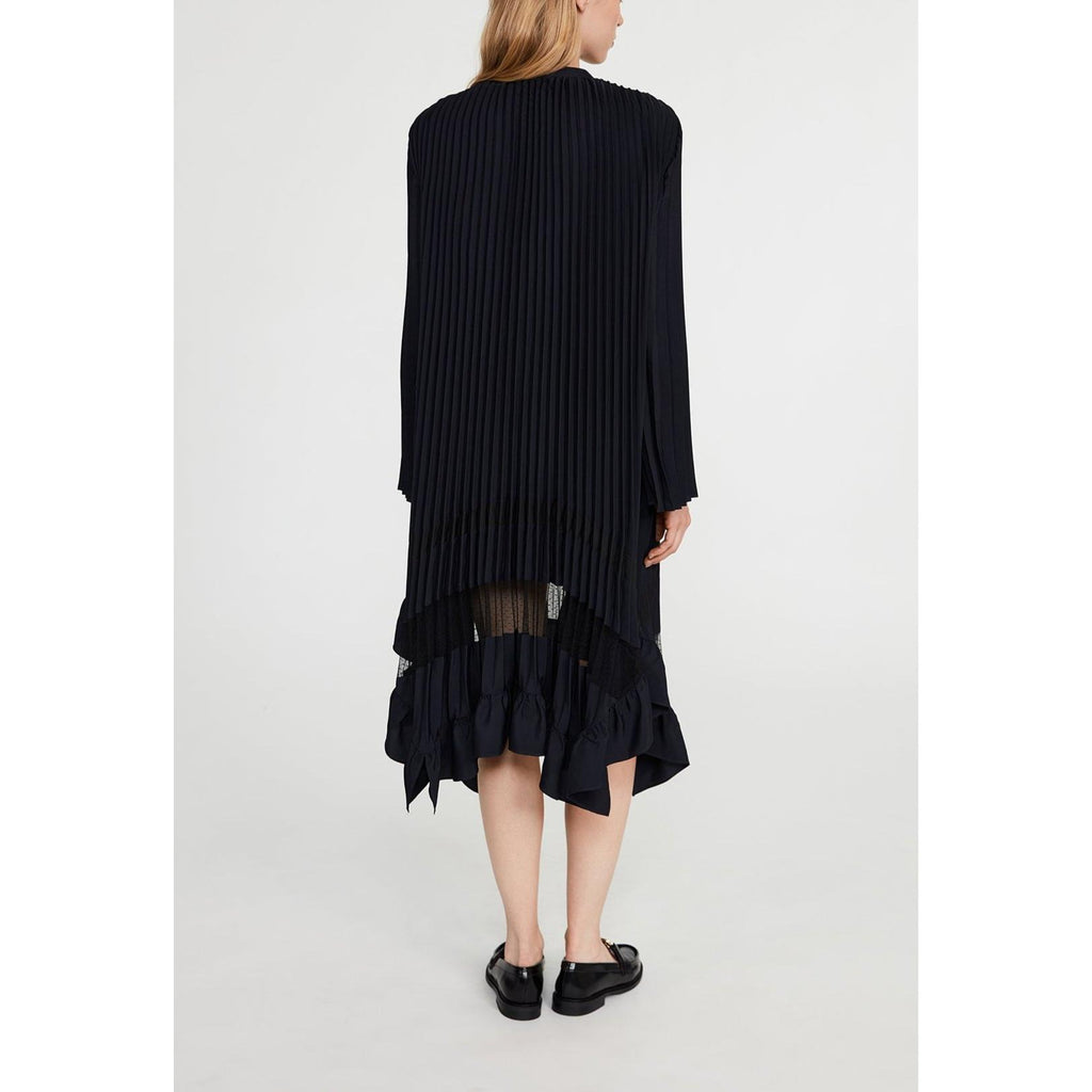 Robe Plissée À Volant