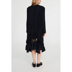 Robe Plissée À Volant
