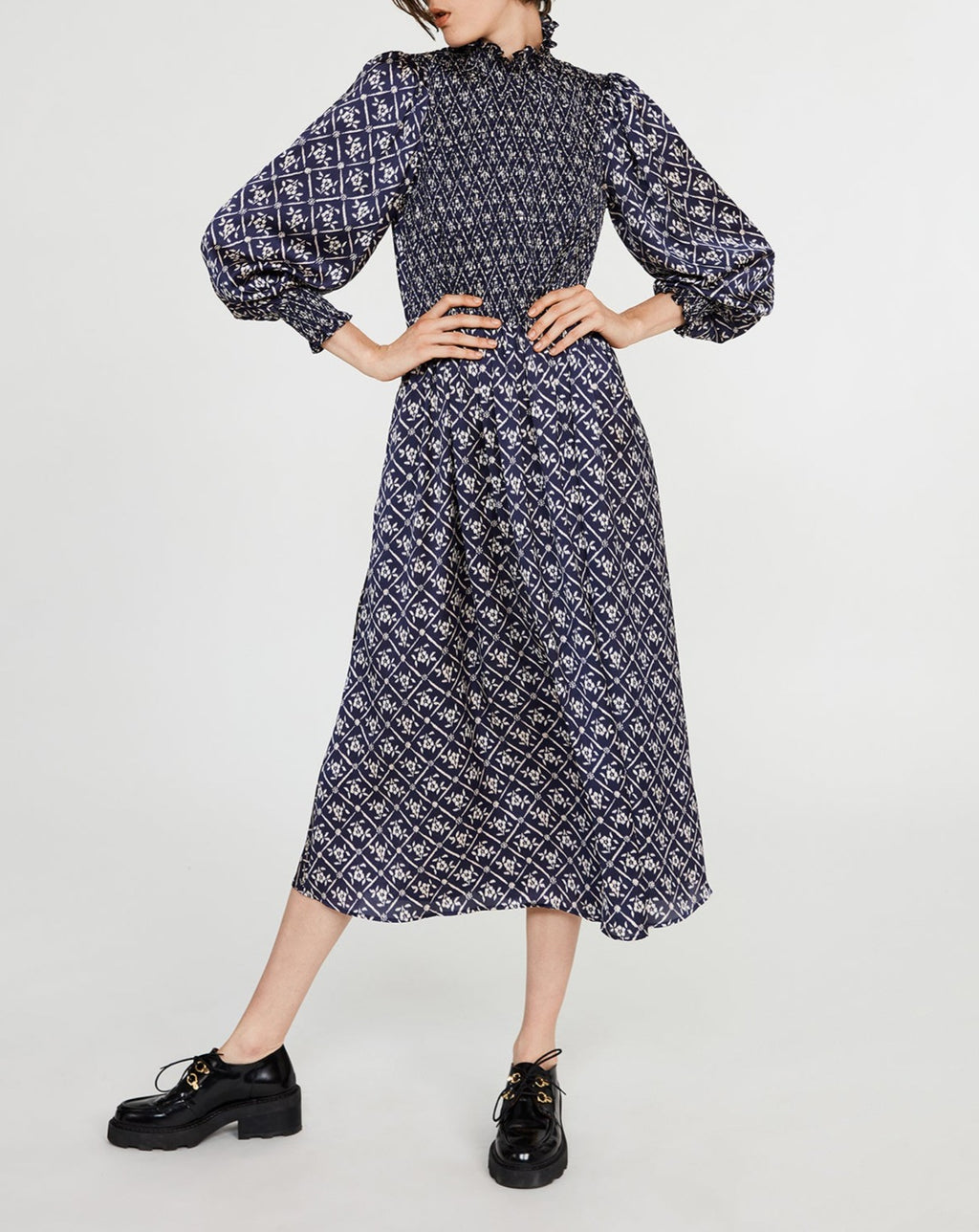 C&T - Rosalia - Dark Print Dress