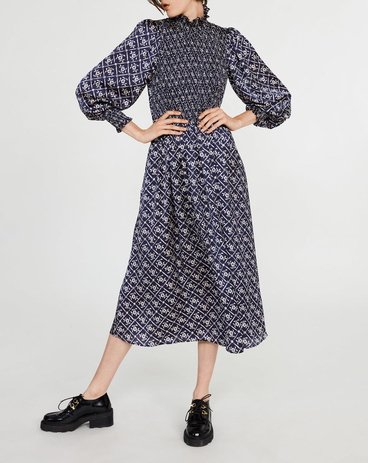 C&T - Rosalia - Dark Print Dress