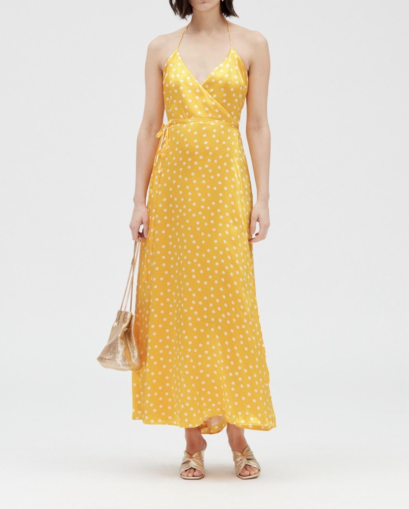 Claudie Pierlot - Vestido C&T - Lunares radiantes - Estampado ligero
