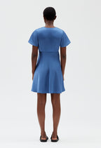 Claudie Pierlot - Robe C&T - Raffia - Bleu Orage