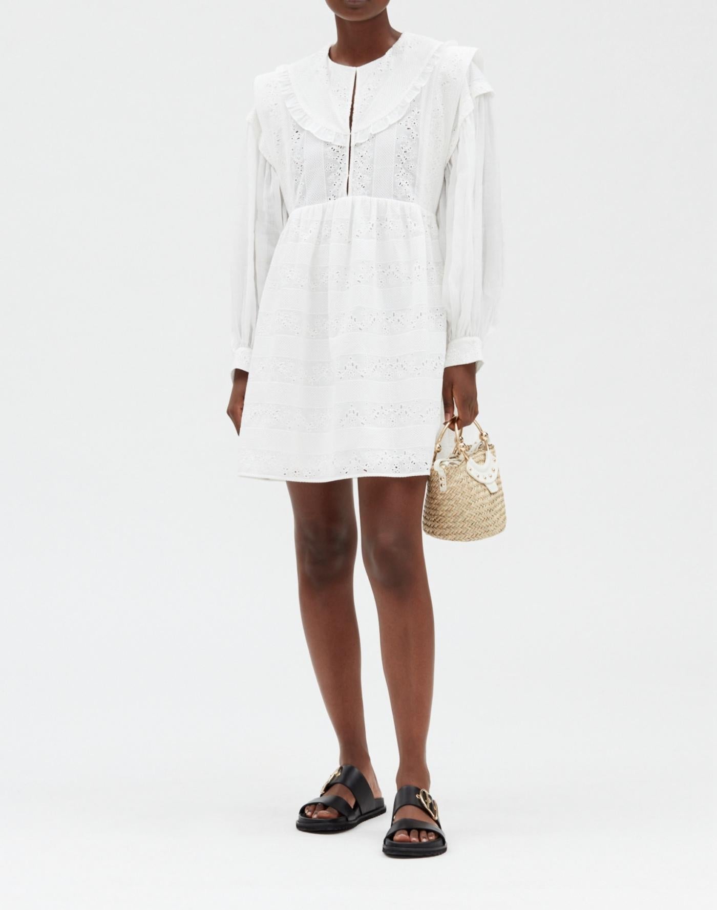 Claudie Pierlot - Vestido C&T - Russa - Blanco