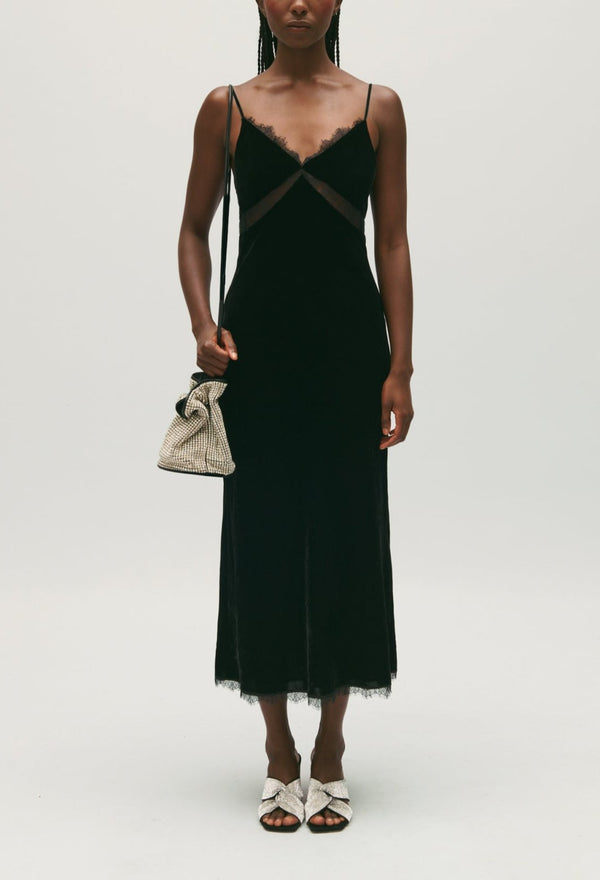 Claudie Pierlot - C&T Dress - Ribellevelours - Black