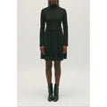 Robe Twist Courte Plissée Noire