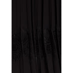 Robe Twist Courte Plissée Noire
