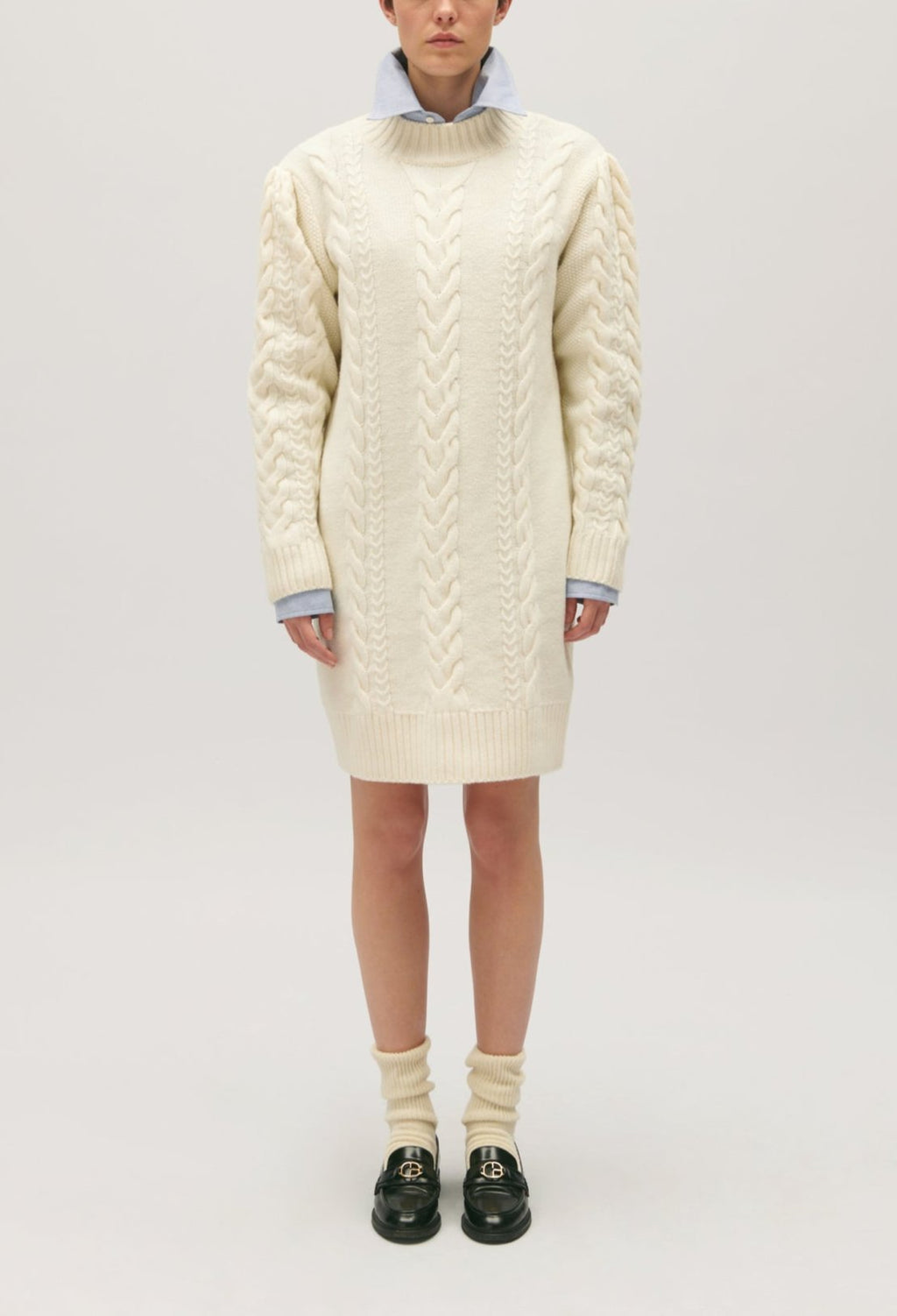 Claudie Pierlot - Robe Maille - Mansoura - Ecru
