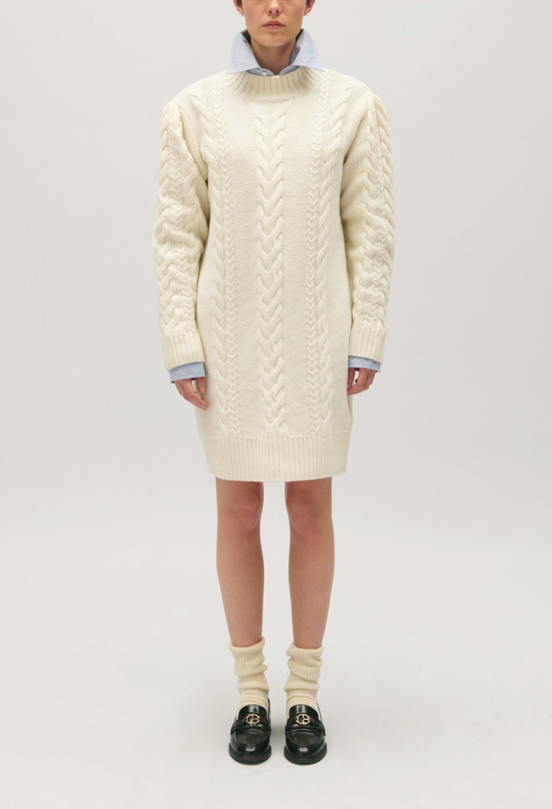 Claudie Pierlot - Robe Maille - Mansoura - Ecru