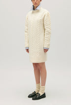 Claudie Pierlot - Robe Maille - Mansoura - Ecru