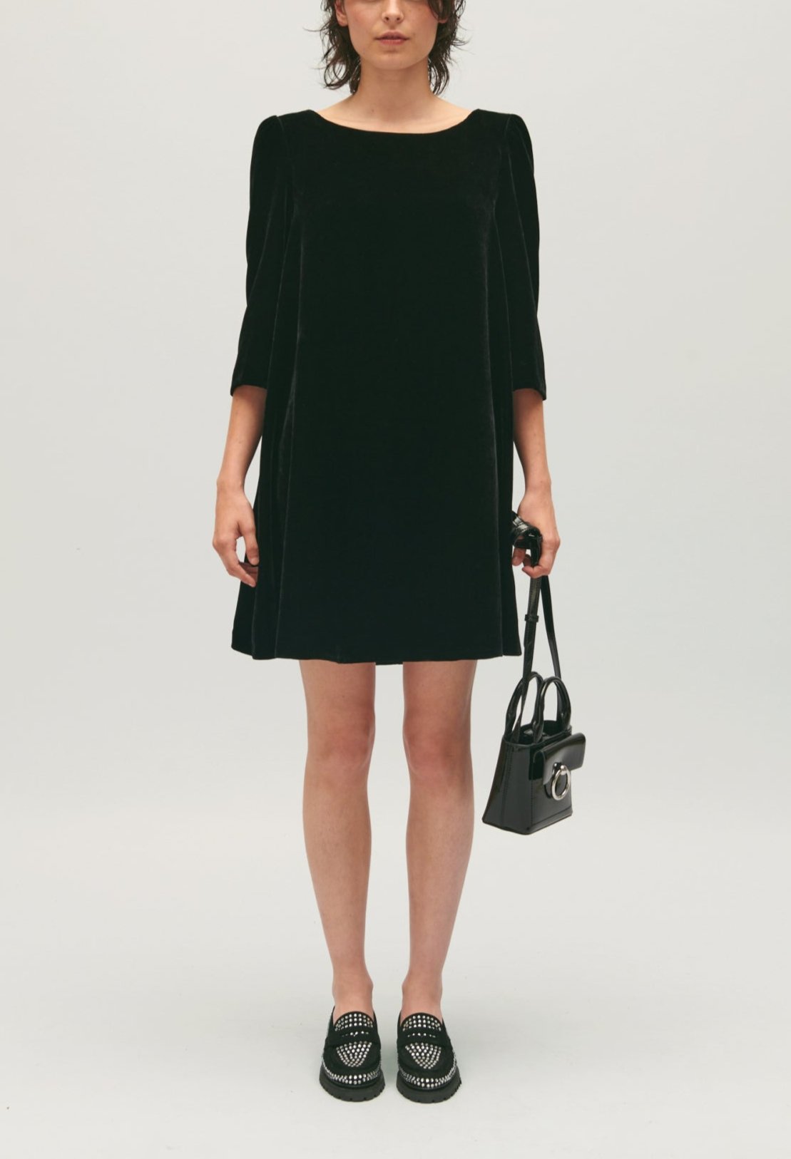 Claudie Pierlot - Robe C&T - Rififivelours - Noir