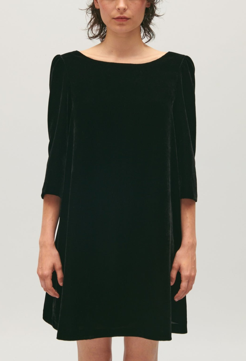 Claudie Pierlot - Robe C&T - Rififivelours - Noir