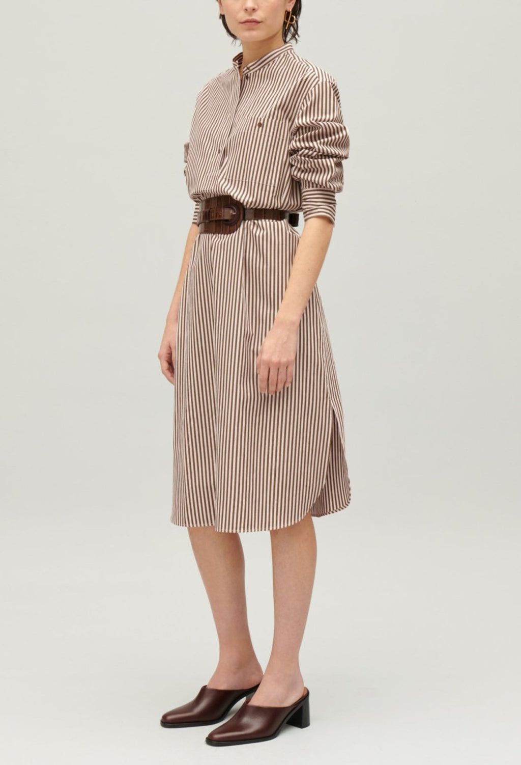 Claudie Pierlot - Robe C&T - Roche Rayures Bronze - Bronze