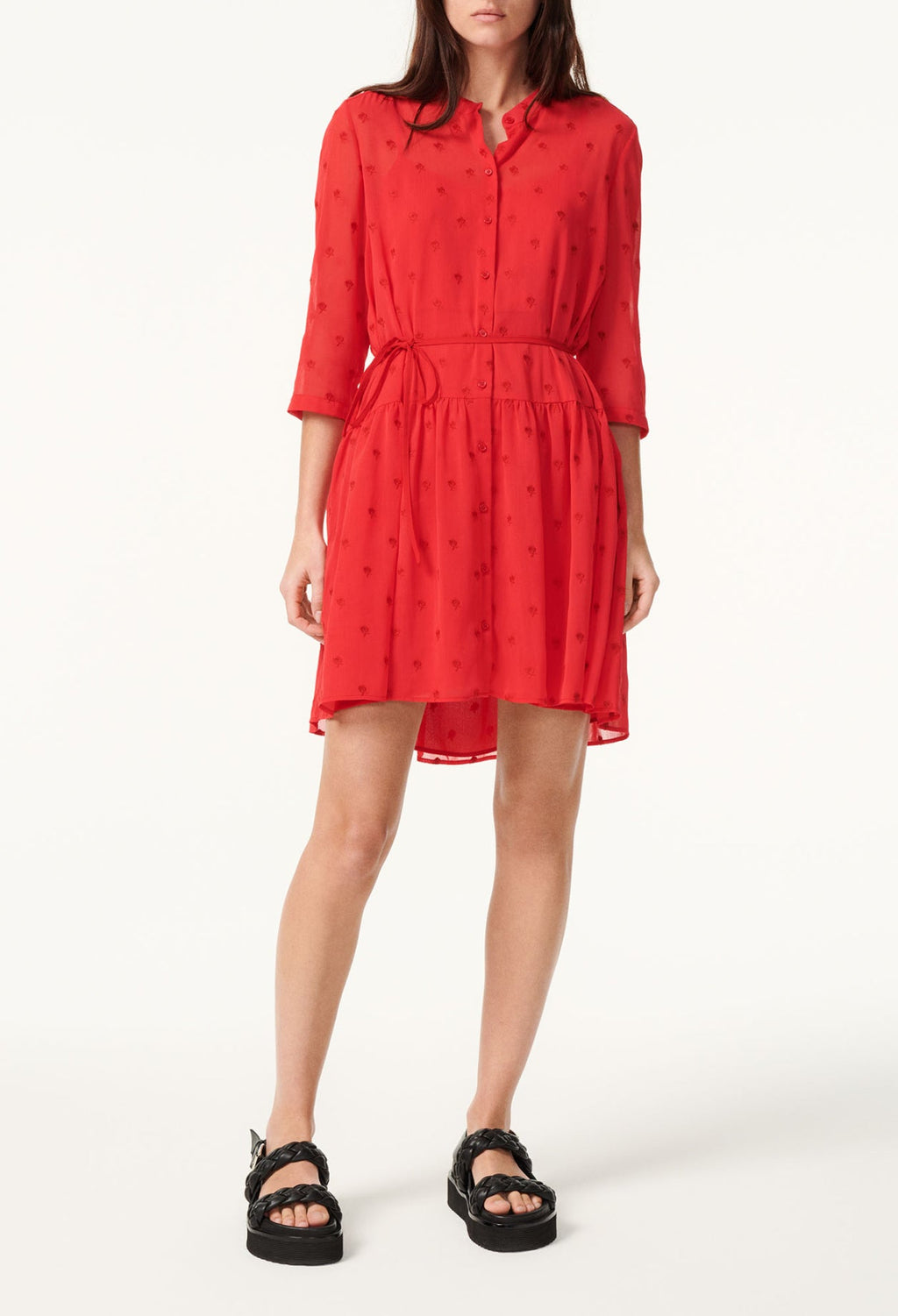 Claudie Pierlot - Robe C&T - Regard - Rouge