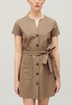 C&T Dress - Ris Wool - Brown