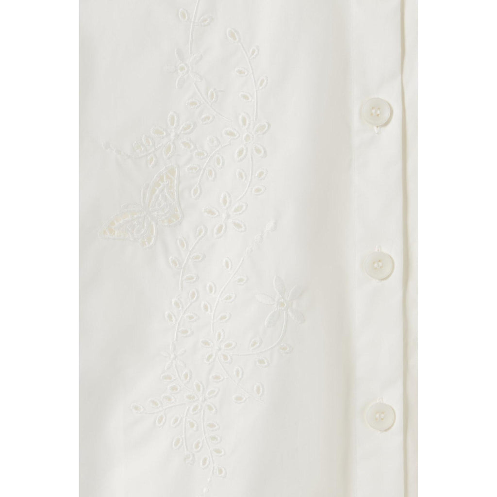 Robe Chemise Courte Brodée
