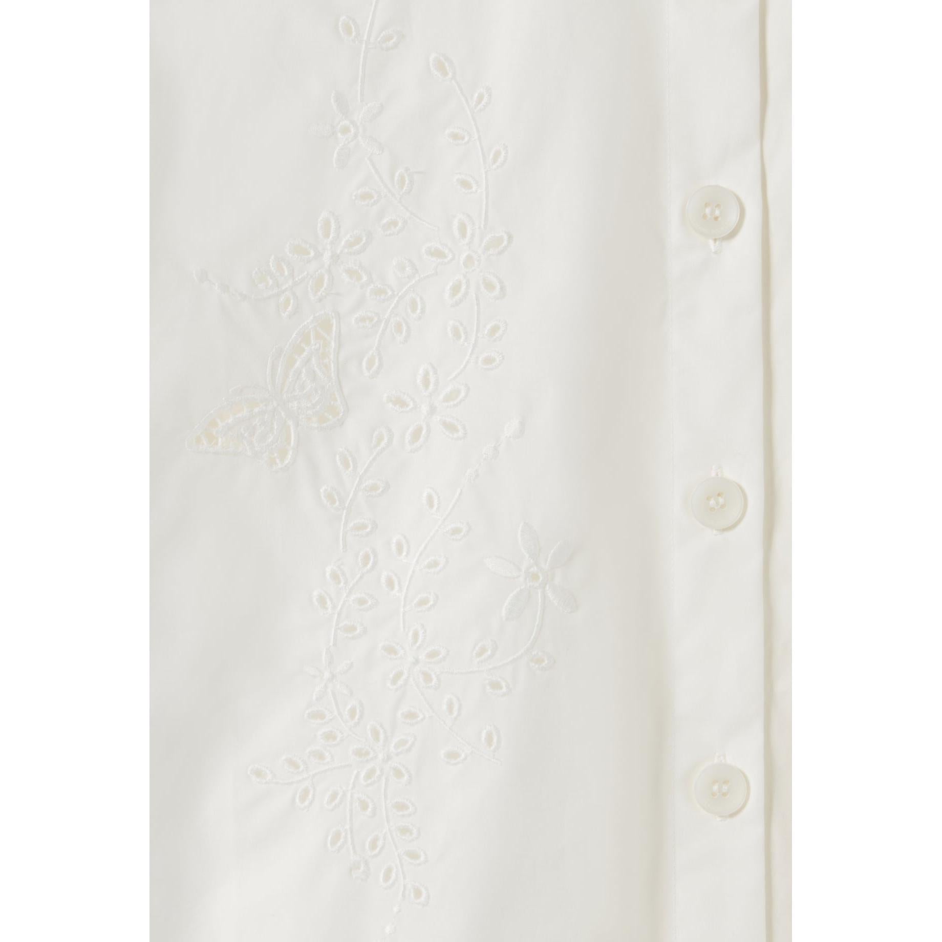 Robe Chemise Courte Brodée