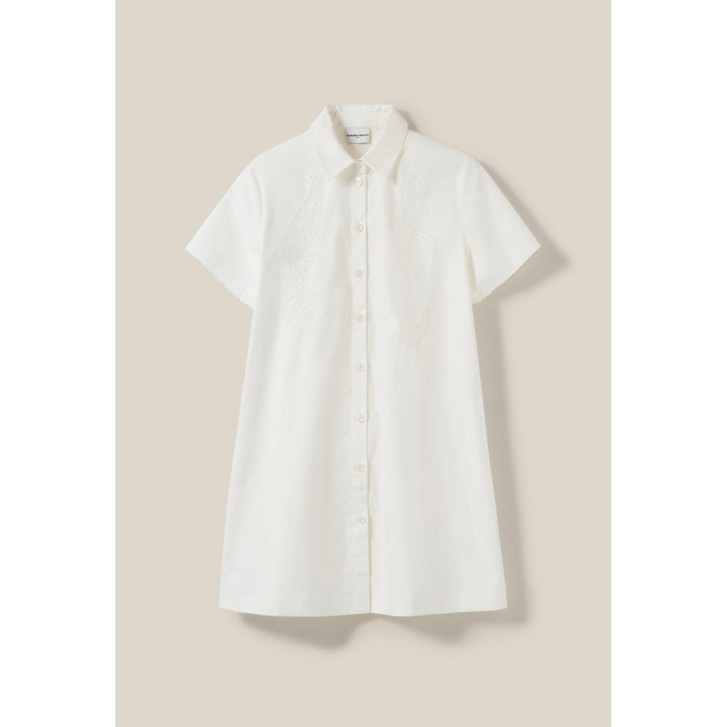 Robe Chemise Courte Brodée