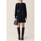 Claudie Pierlot - Robe Babydoll Ceinturée Marine