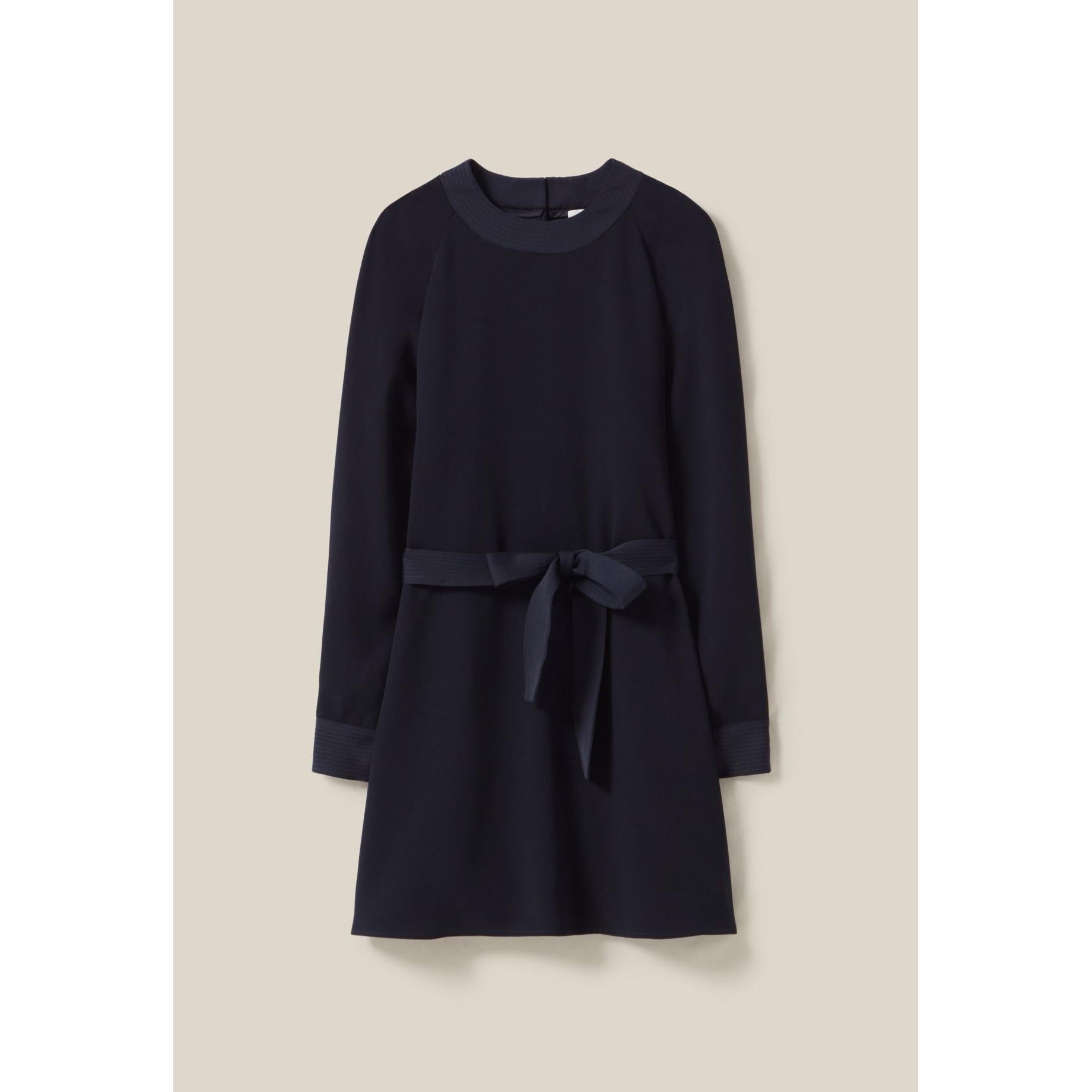 Claudie Pierlot - Robe Babydoll Ceinturée Marine