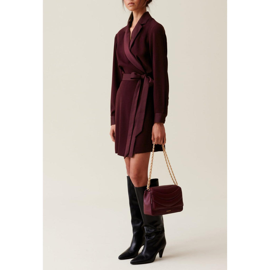 Robe Cache-Cœur Col Tailleur
