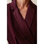 Robe Cache-Cœur Col Tailleur