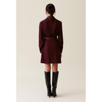 Robe Cache-Cœur Col Tailleur
