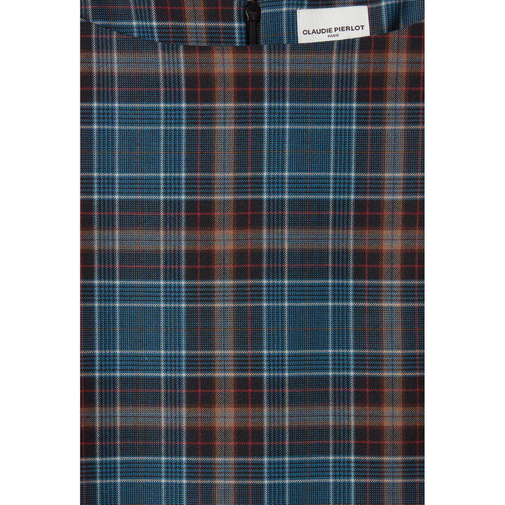 Claudie Pierlot - Robe Courte Sans Manches Carreaux