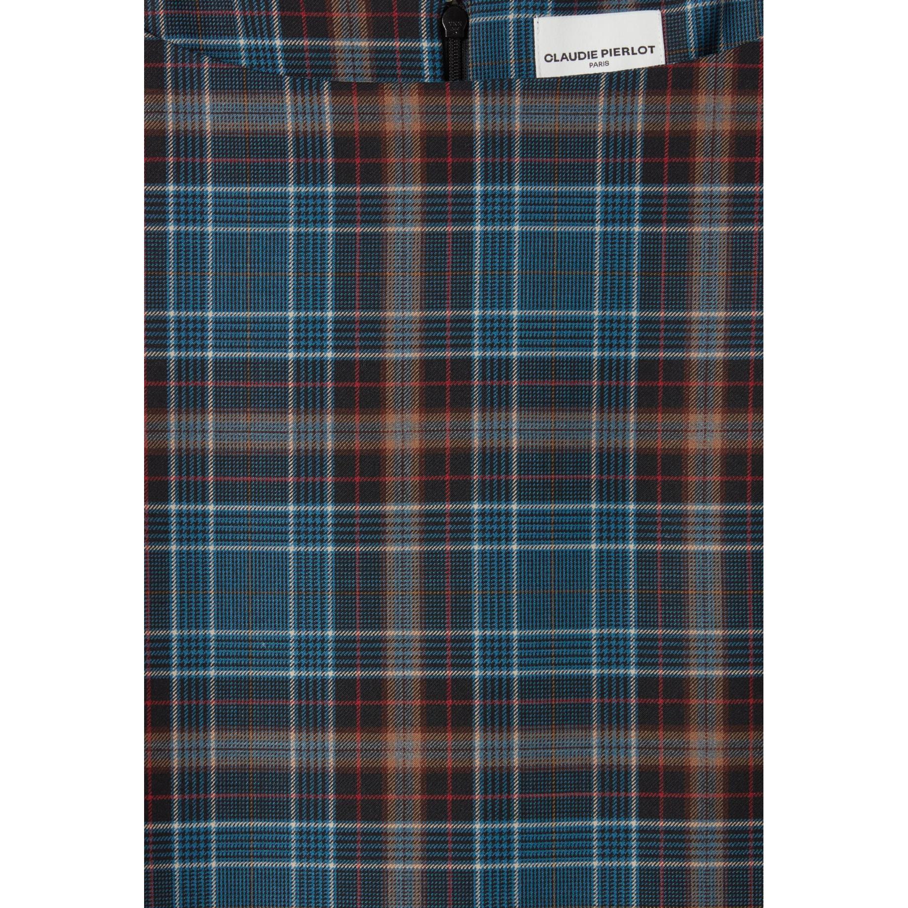 Claudie Pierlot - Robe Courte Sans Manches Carreaux