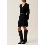 Short Flowy Babydoll Dress Black