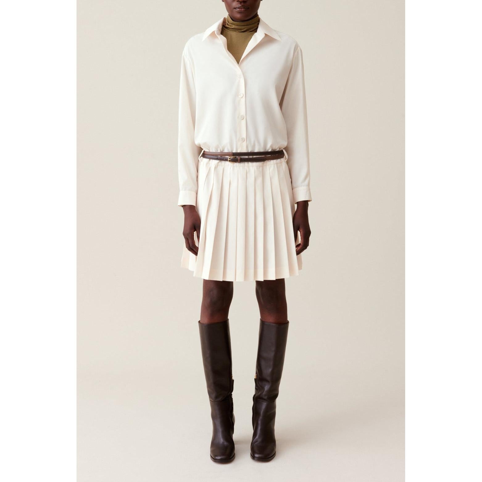 Vestido Camisero con Cinturón y Botones