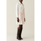 Claudie Pierlot - Robe Chemise Ceinturée Boutonnée