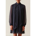 Robe Fluide Col Lavallière
