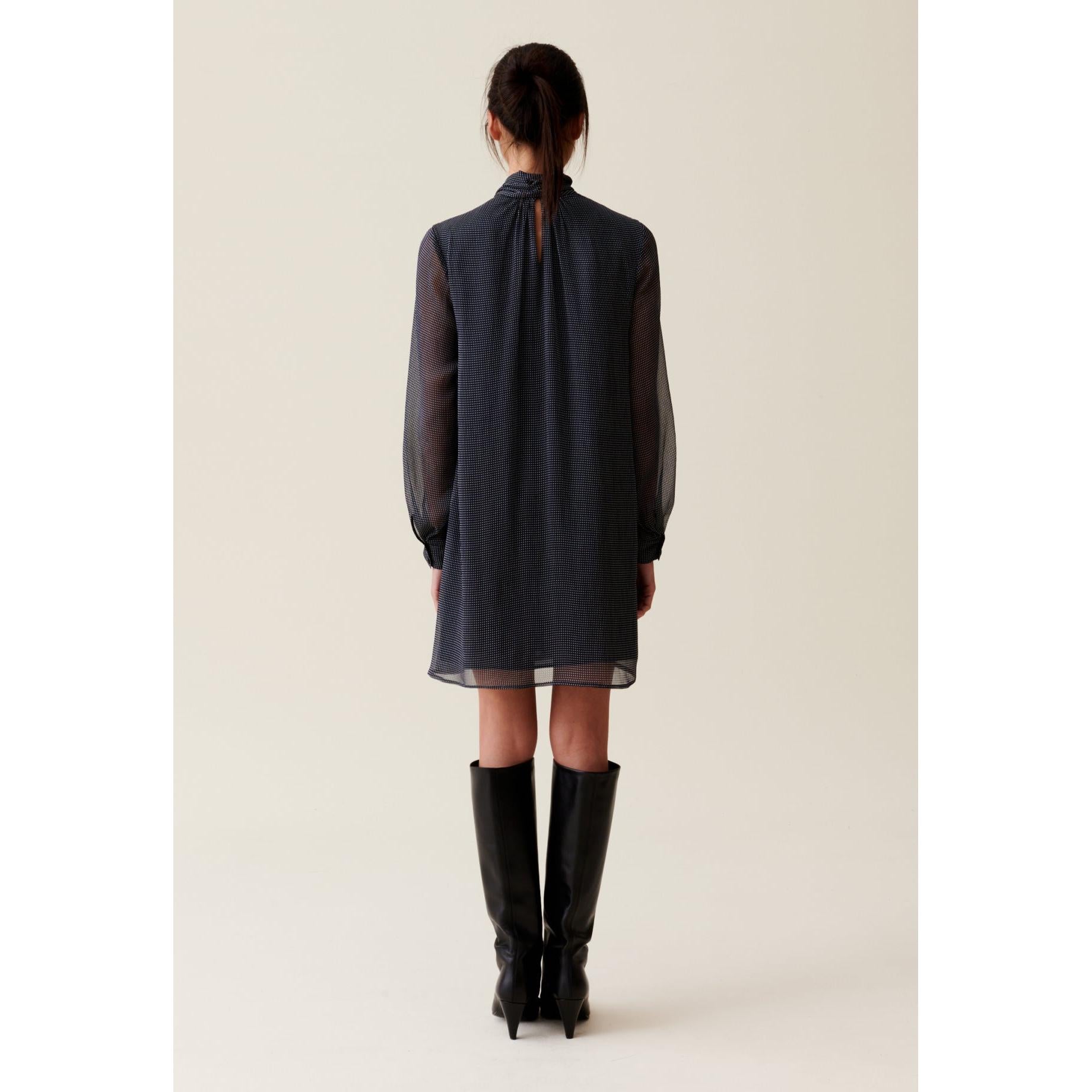 Claudie Pierlot - Robe Fluide Col Lavallière