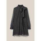 Robe Fluide Col Lavallière
