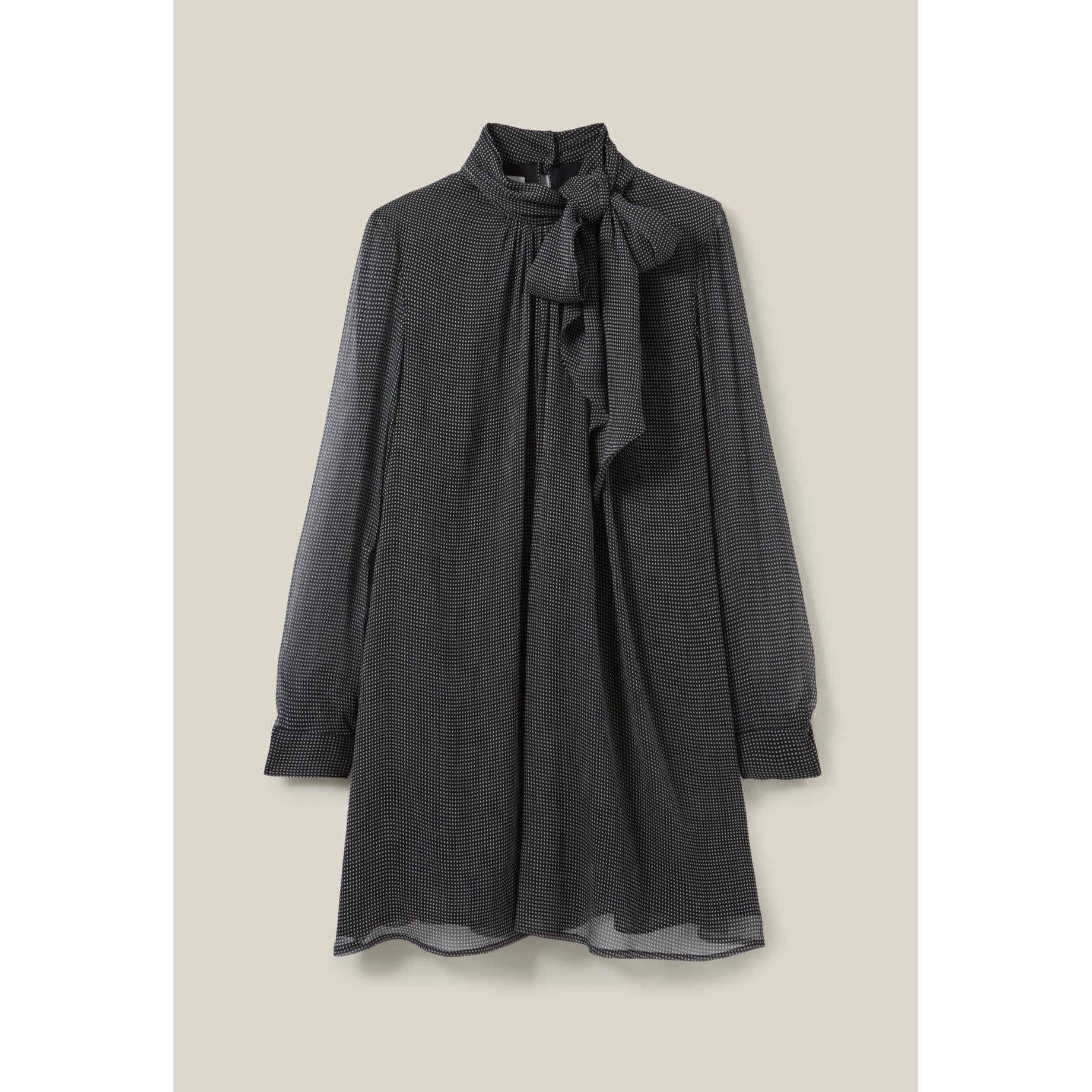 Robe Fluide Col Lavallière