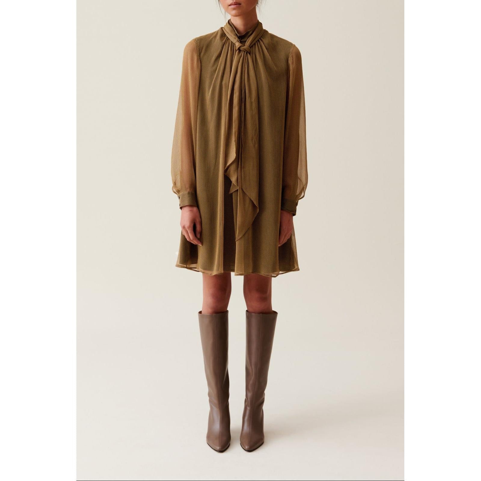 Claudie Pierlot - Robe Fluide Col Lavallière