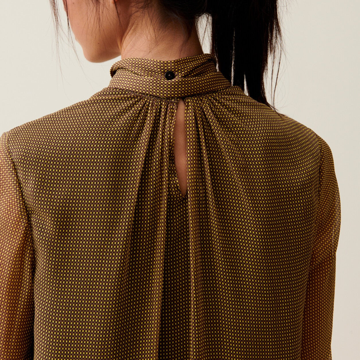 Claudie Pierlot - Robe Fluide Col Lavallière