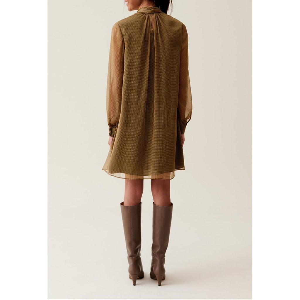 Claudie Pierlot - Robe Fluide Col Lavallière