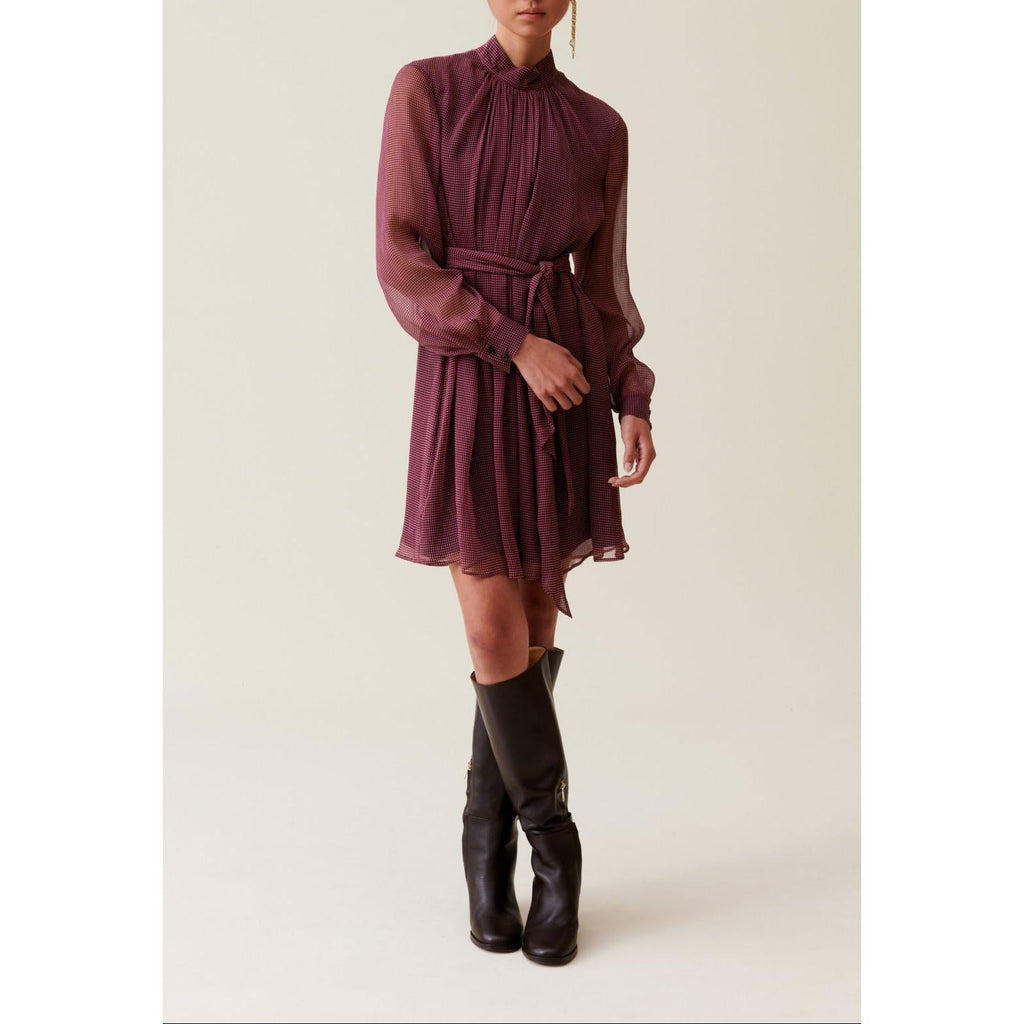 Claudie Pierlot - Robe Fluide Col Lavallière